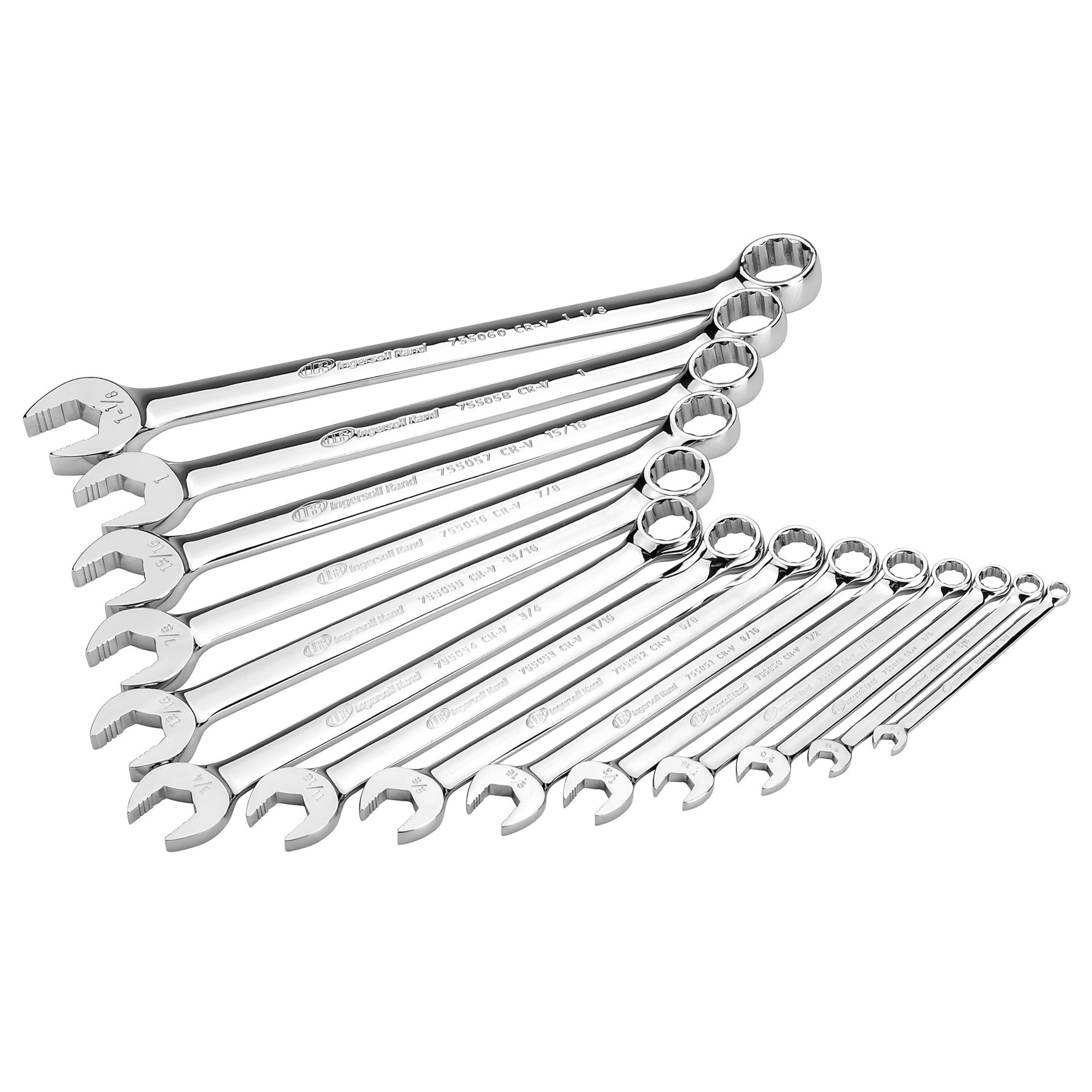 Ingersoll Rand, 14 Pc Tech Solutions Non-Slip SAE Comb Wrench Set, Pieces (qty.) 14, Model# 752008
